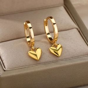 Golden Heart 🌙 Earrings